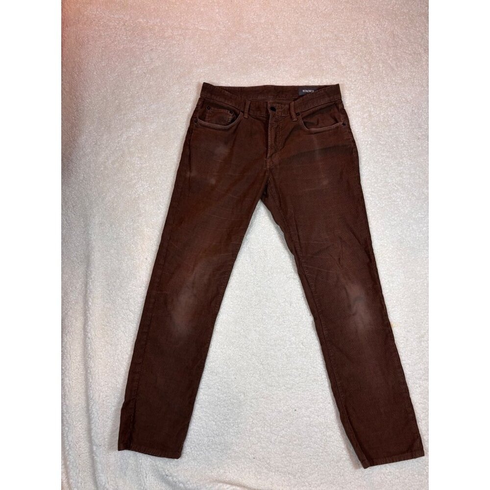 Bonobos Mens 5-Pocket Corduroy Slim Pants Brown Size 31 X 30
